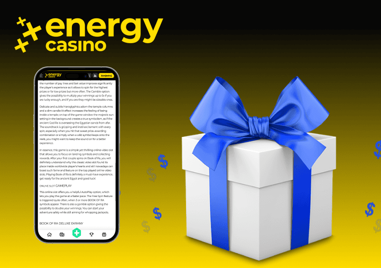 energy casino book of ra bonusy